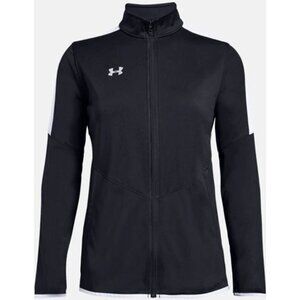 Under Armour Women Rival Knit 1/2 Turtleneck Jacket 1326774-001 Black Size Small